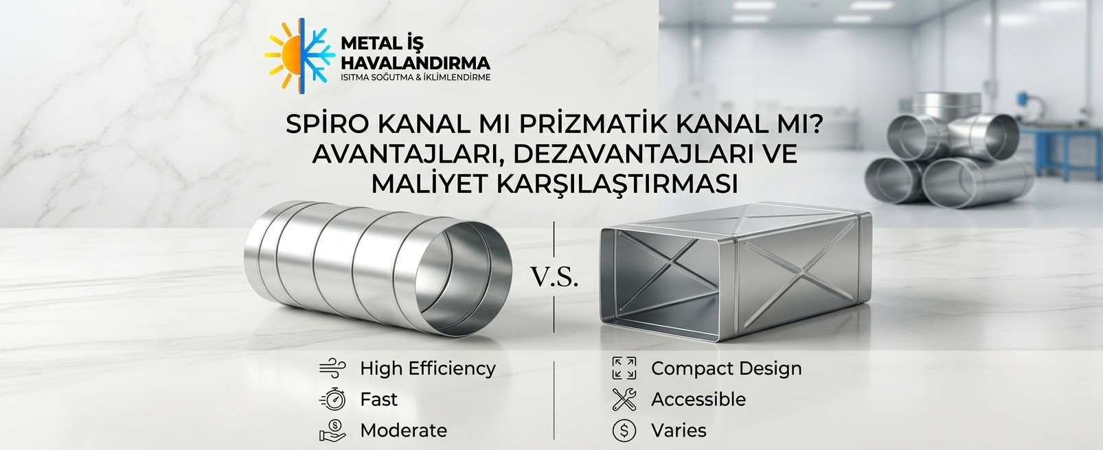 Spiro Kanal mı Prizmatik Kanal mı? Avantajları, Dezavantajları ve Maliyet Karşılaştırması